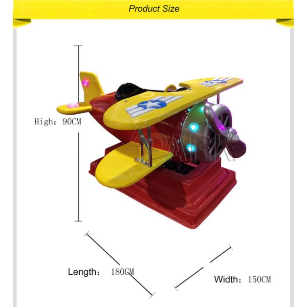 Propeller Big Plane coin amusement game machine for kid Amusement Park Products