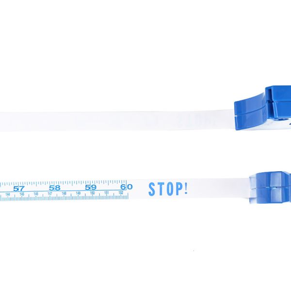 Ruban métrique escamotable pouces bleus doux de corps de Wintape de 60 pour des bras de buste de hanche de taille