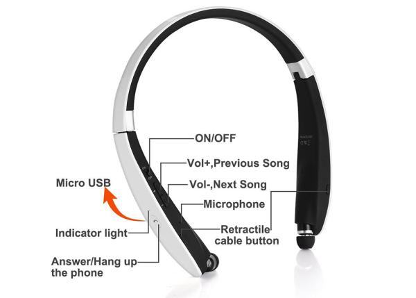 Magnetic Wireless Earphones Earbuds Long Playing Time CSR Chipset Sound