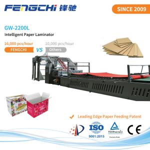 Laminador automático de flauta GW-2200L com máquina de estoque