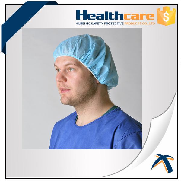 18 21 24 Nonwoven Disposable Head Cap Hospital Restaurants Use