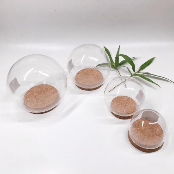1 polegada afilou a abóbada natural DIY Toxicless inodoro de Cork Lids Plug Glass Round