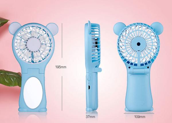 Personalized Small Battery Operated Fan Foldable KC Battery With Protect IC 1200ma