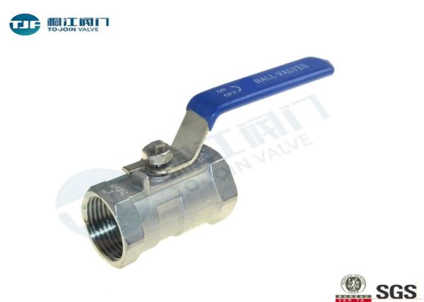 JIS SUS13 SUS316 Industrial Ball Valve Standard 1 Piece Reduced Port Style