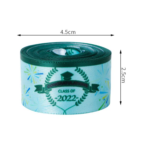 MSD Graduation Hat Pattern 25mm Satin Ribbon Must-Have for Graduation Party Decor