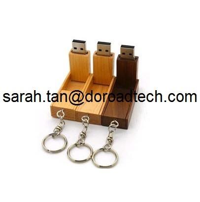 Wooden Foldable USB Flash Drives, 100% Real Capacity USB Memory Sticks