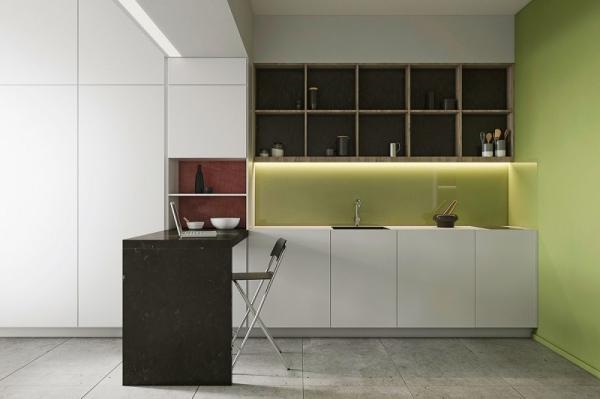 1500MM Acrylic Panel Solid Timber Kitchen Cabinets Oak Island Kitchen Cabinets