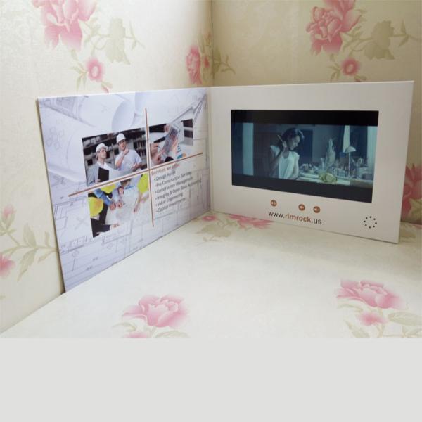7 Inch Personalized Lcd Screen Greeting Card With Button Control / Video Loop Play