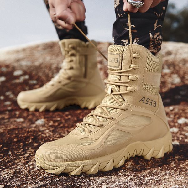 High Top Tube Military Boots