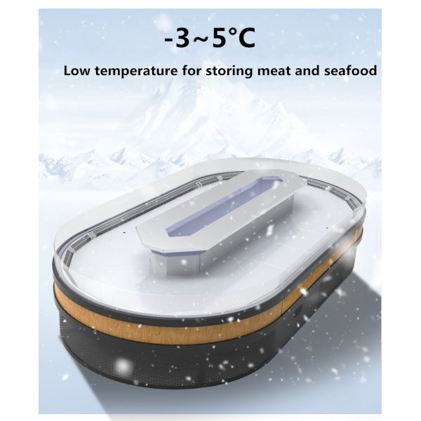 380V Vegetables Display Showcase