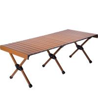 Mesa de acampamento portátil de alumínio para o exterior Mesa de piquenique leve com tope de ovos