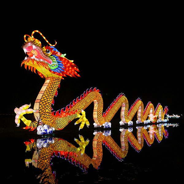 Outdoor Chinese New Year Lanterns Festival Lanterns Led Dragon Lantern
