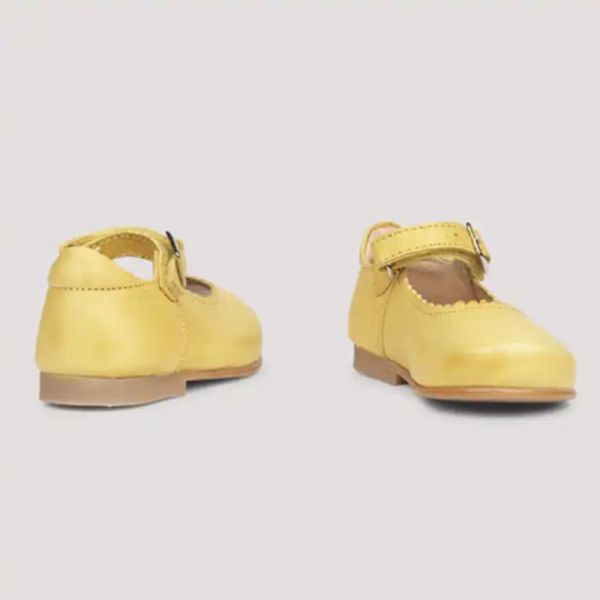 2023 Cute Fancy Soft Genuine Leather Children Buckle Strap Princess Hard Sole Dress Shoes