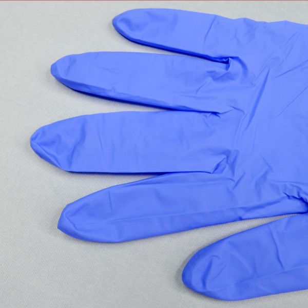 Purple color powder free gloves nitrile examination gloves