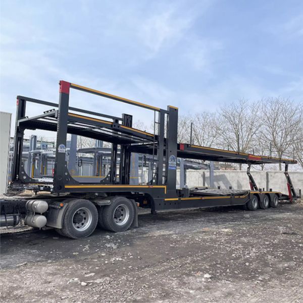 17300mm*2550mm*3800mm Truck Trailer for Car Transportation Construction Machinery