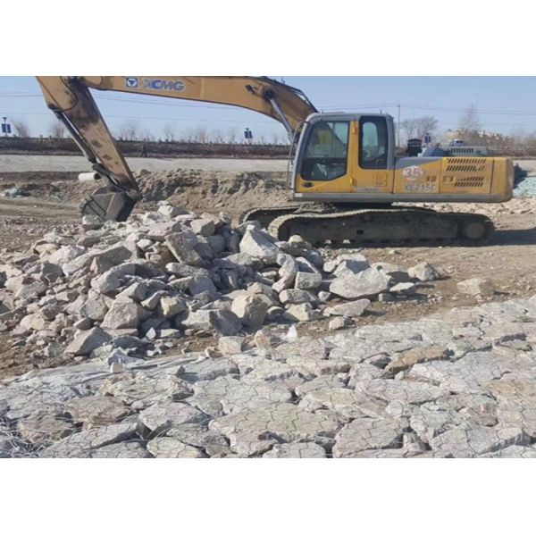 4x1x1m 3.05mm Wire Gabion Basket для плотин и фундаментов с цилиндрическими металлическими конструкциями