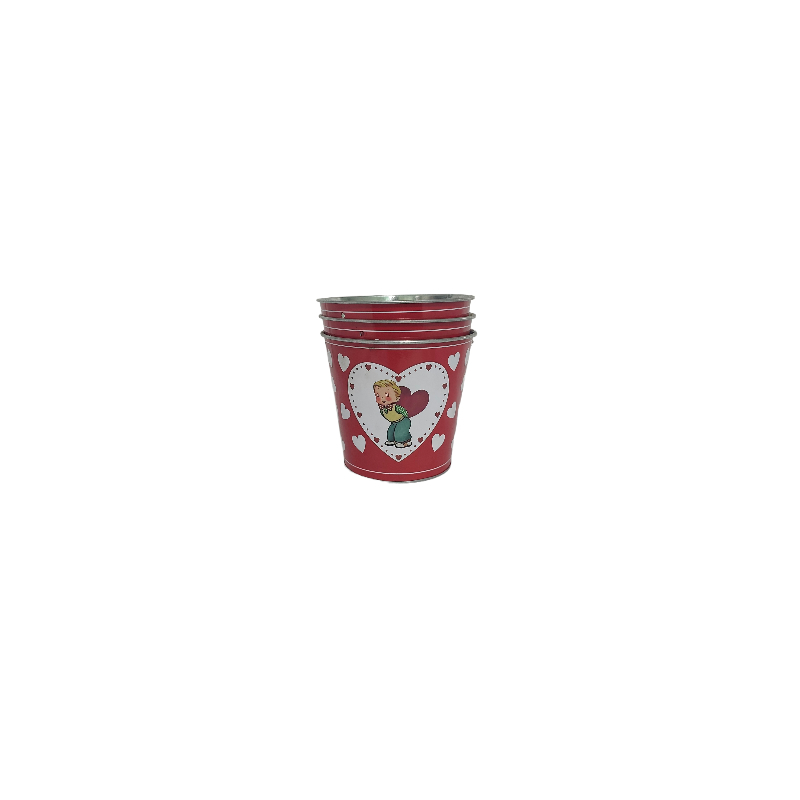 Industrial Handling Metal Holiday Bucket Customizable Construction Rust Resistant Coating