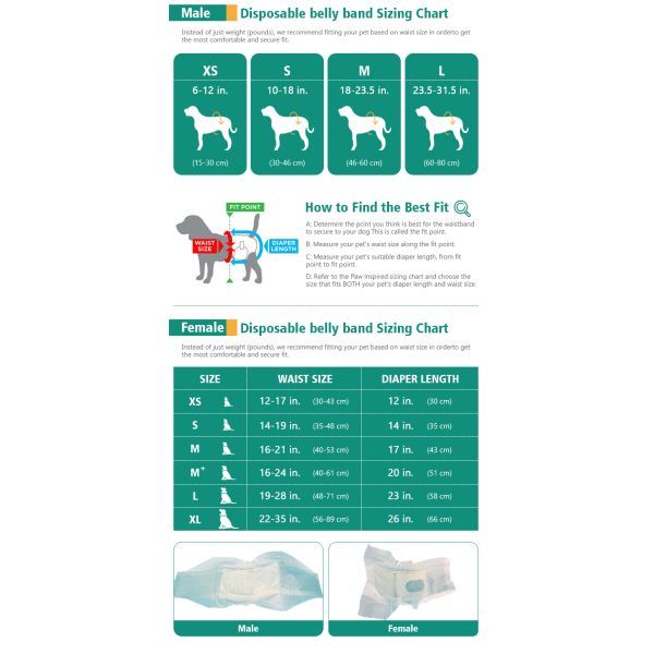Пеленок для домашних животных одноразовый мужской оберток без утечки Мягкий пеленок для собак с преимуществом тканевой подкладки