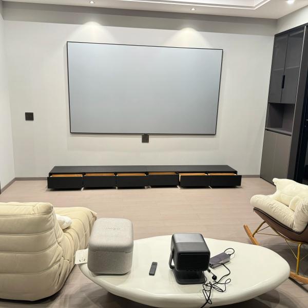 120 Inch Fixed Frame Projector Screen 8K 3D PET ALR Screen Large View Angle