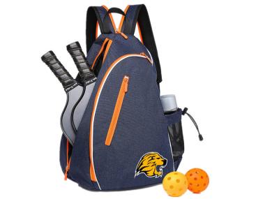 Bolsa para raquete de pickleball laranja antirroubo bolsa tiracolo à prova d'água com gancho para cerca