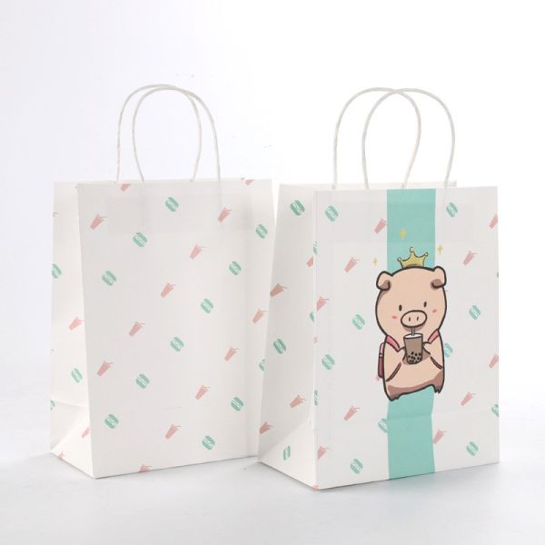 пекарня бумажных мешков 150g Kraft бумажная напечатанная упаковывая 8g/Pcs