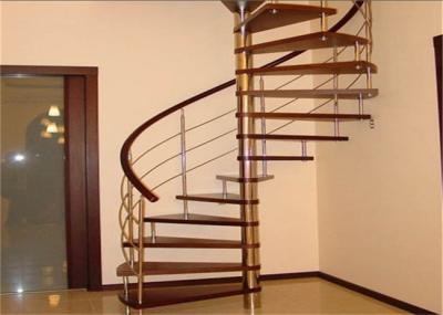 Laminated Glass Tread Custom Spiral Staircase Suspended Ladder , No Welding