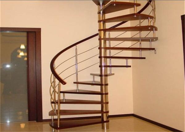 Laminated Glass Tread Custom Spiral Staircase Suspended Ladder , No Welding