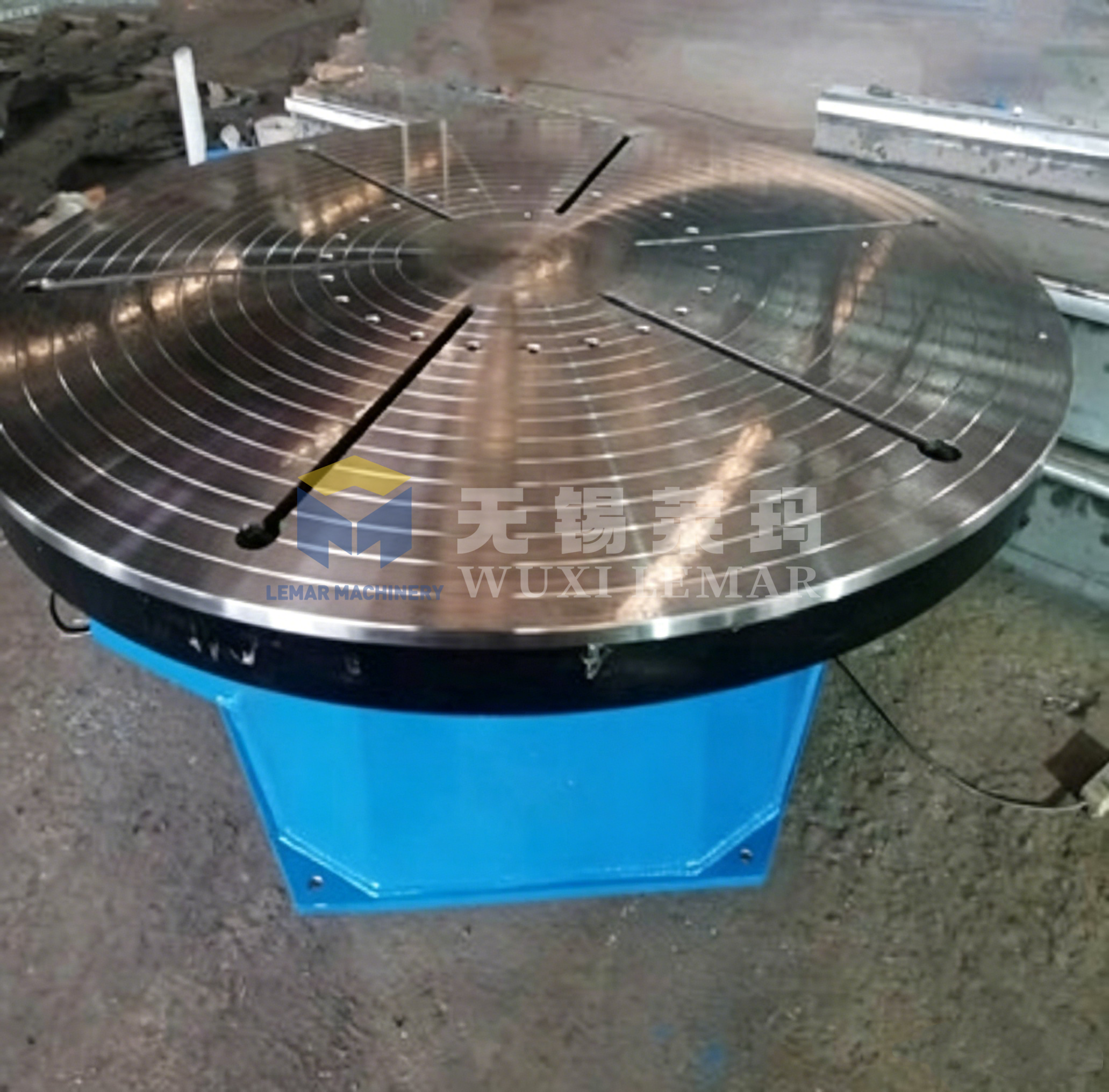 1 Ton Welding Positioning Table, Horizontal Rotary Welding Turn Table with T-slot