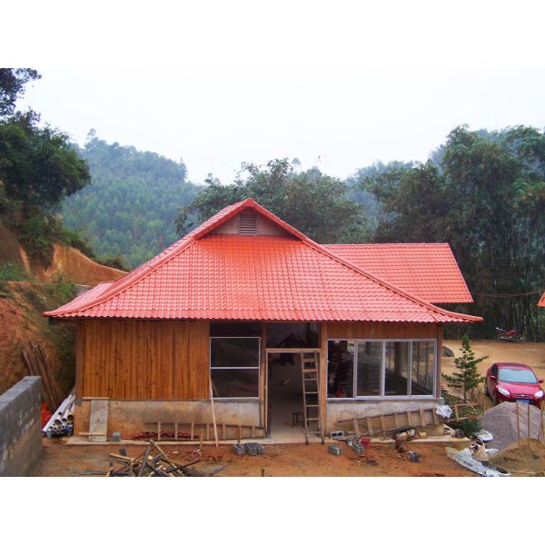 Fireproof external Anti-UV pvc corrugated roofing sheet Popular UPVC plastic roof tiles Synthetic tiles with ASA coating