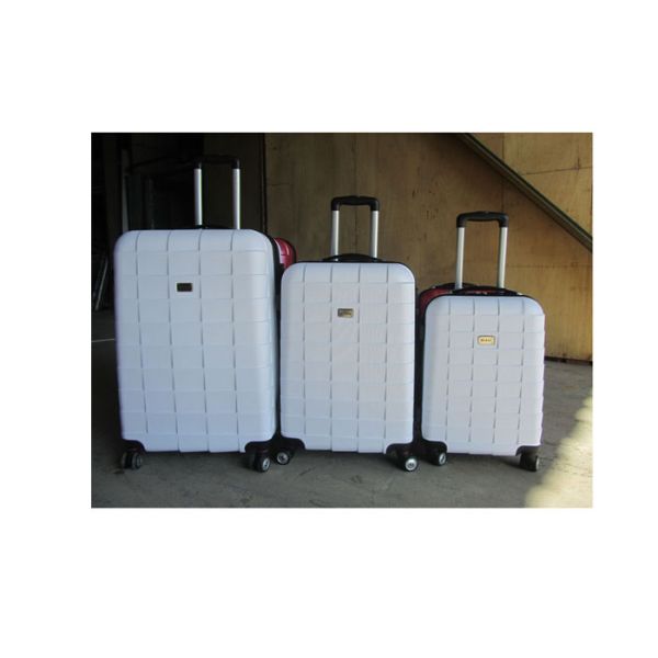 Beautiful ABS Trolley Luggage Bag Set , Aluminum Silver Carry On Trolley Case