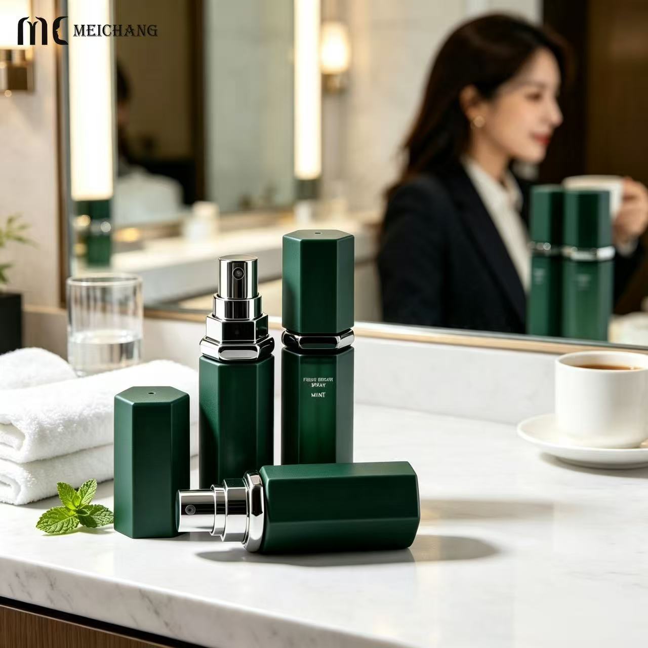 5ml Hexagon Perfume Atomizer,Custom Logo Refillable Mini Perfume Spray Bottle (MC-1207)