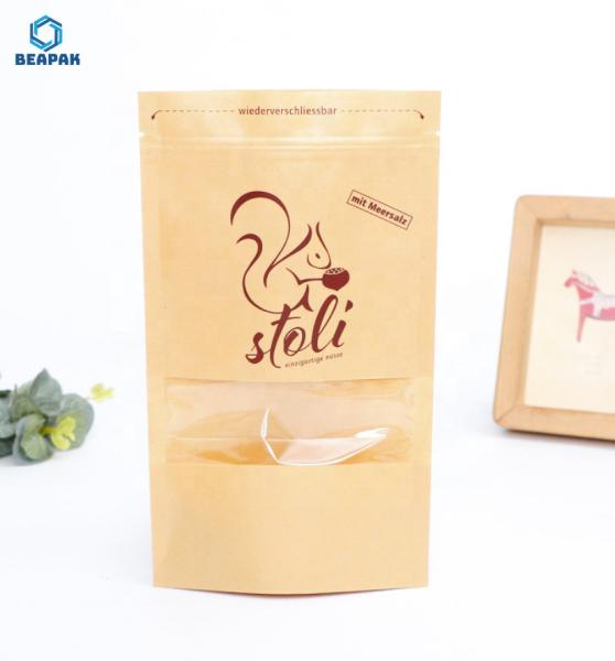 Food grade Biodegradable k Doypack Stand Up Pouch
