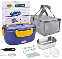 Boîte de déjeuner chauffée en acier inoxydable 304 capacité 1,5 litre pour les professionnels occupés / nettoyage en toute sécurité