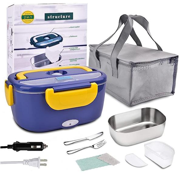 304 Stainless Steel Heated Lunch Box 1.5L Capacity For Busy Professionals / Safe Cleaning