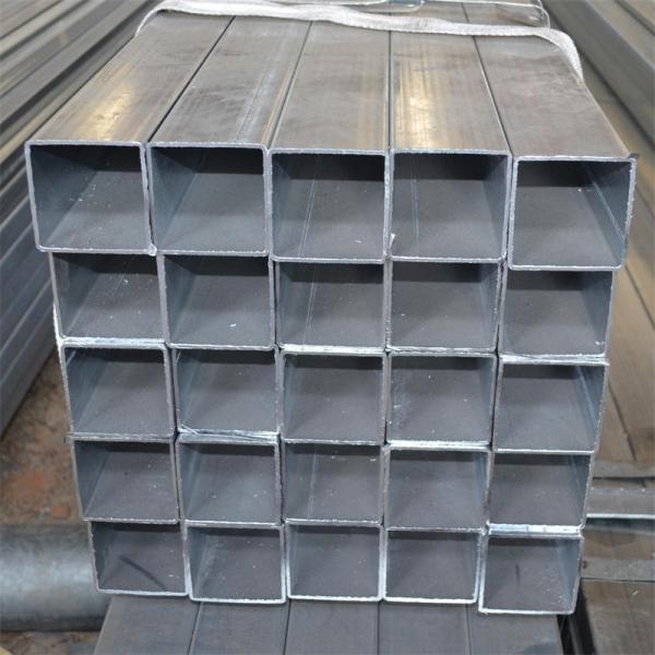ERW Square Hollow Black Galvanized Metal Pipes 1.0mm-15mm Thick