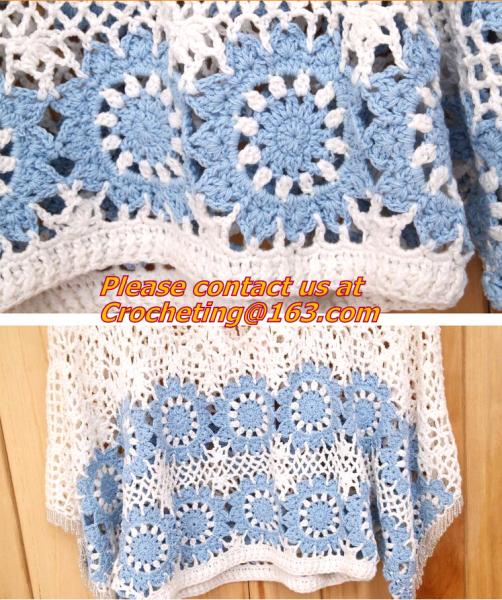 Crocheted Lace Women Shirts For Dress Cover Up Casual Wearing Summer 2015 new Pull over