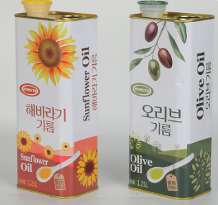 PMS печатая логотип бутылки пищевого масла жестяной коробки еды изготовленный на заказ