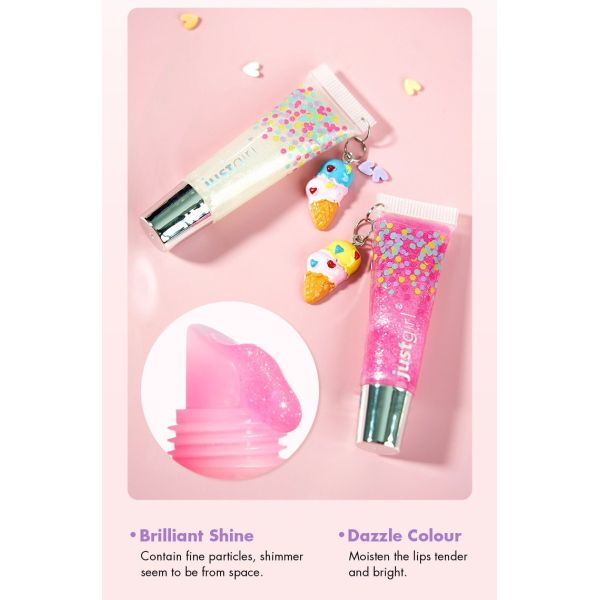 Tube Packaging Shimmer Essence Lip Gloss 9ml With Glittering Effect