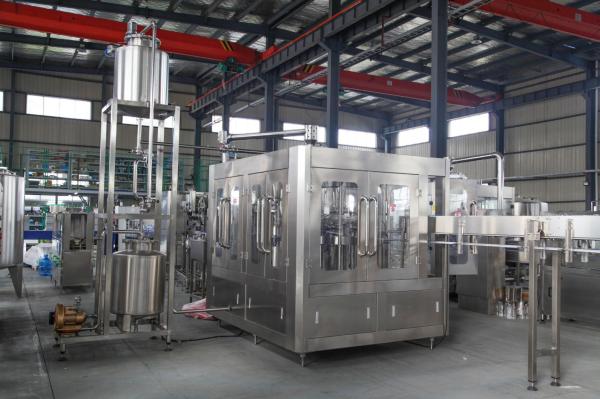 PLC Control Pear Automatic Juice Filling Machine / Equipment For Plastic Bottle