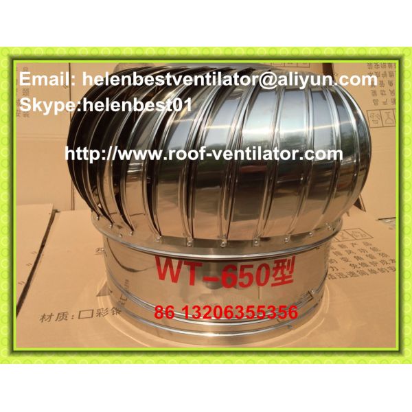 650mm roof wind turbine ventilator stainless steel 304