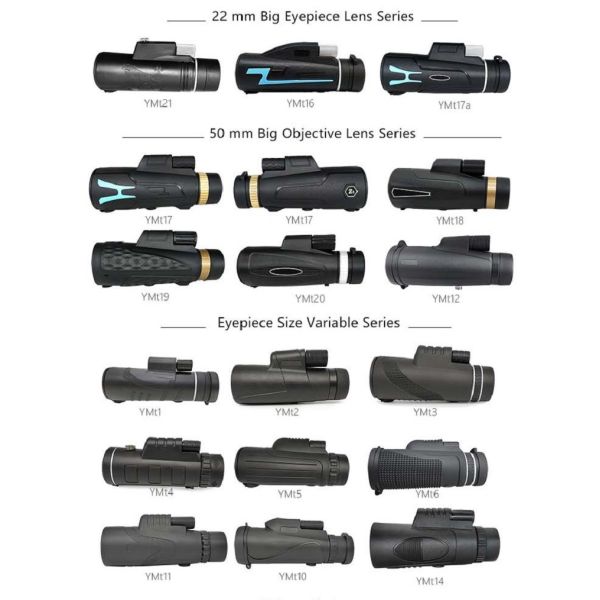 Monocular сотового телефона компаса 10X42 12x50 с большим объективом FMC объективным окулярным
