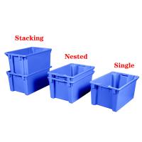 Caisse de stockage panier en plastique solide boîte de déménagement empilable et instable caisse 600x400mm