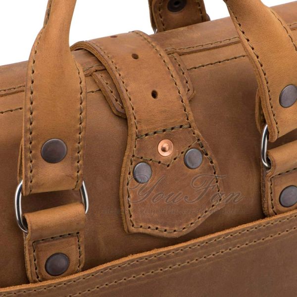 Expandable Pilot Flight Bag , PU Leather Flight Bags For Pilots