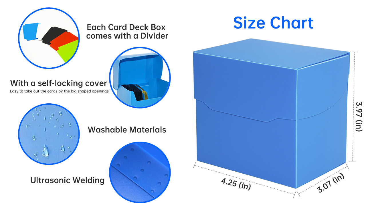 Card Brands Plastic Deck Box 160 Cards Table Game Card Collection Box