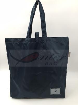 190T Polyester Reusable Folding Shopping Bags Washable For Women / Men 