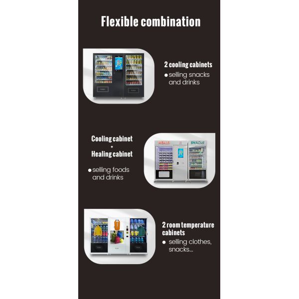 Public Convenient Breakfast Food Sandwich Custom Vending Machine With Microwave Micron