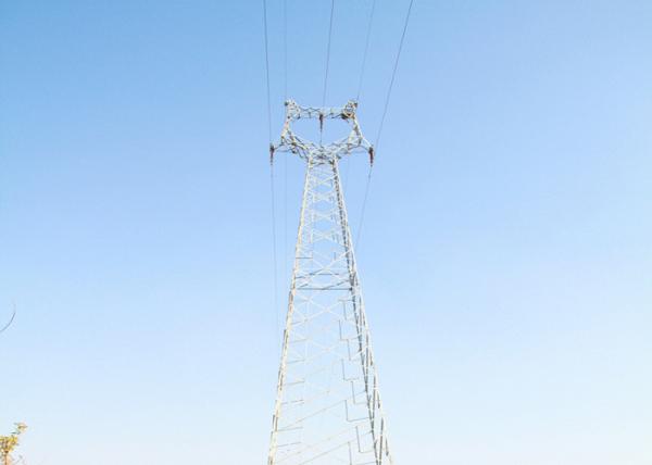 HDG Transmission Line Steel Towers , 10 - 1000KV Lattice Angle Steel Tower