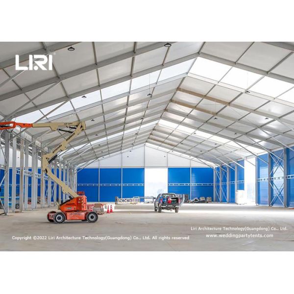 Heavy Duty Aluminum Frame Warehouse Tent Storage Construction 100KM/H Wind Loading