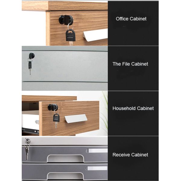 Home Office Biometric Smart Keyless Box Furniture Single Open Fingerprint Drawer Lock