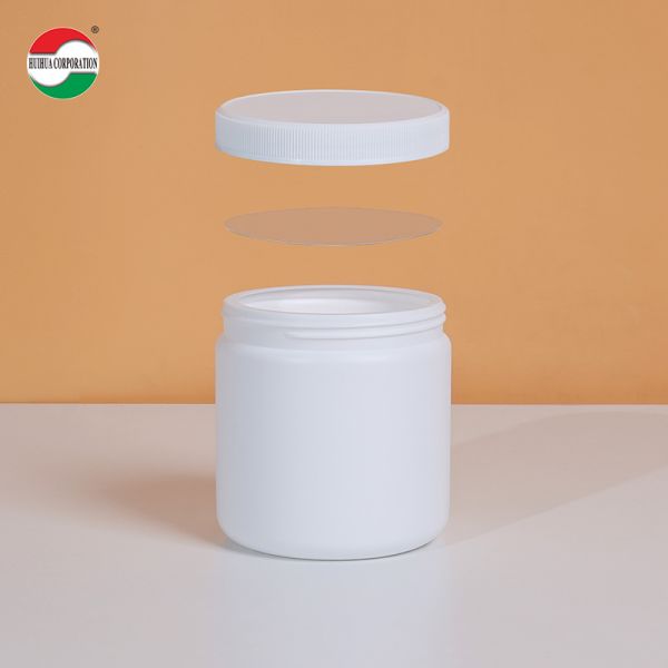500ml Clear Plastic Cylinder HDPE Bottle For Weed Packaging With Good Sealing Food Grade HDPE500-D194e